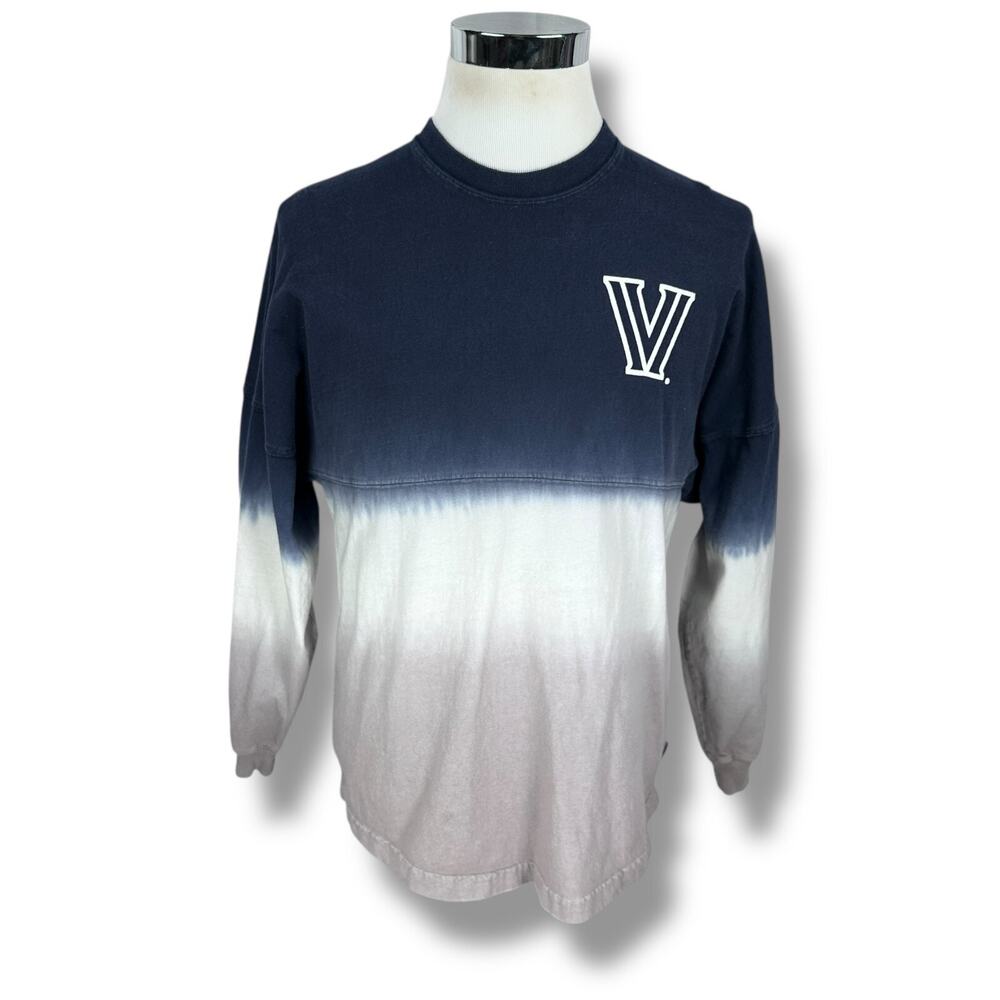 Spirit Jersey Villanova Wildcats Adult's Small Blue‎ Gray White Ombre Pullover